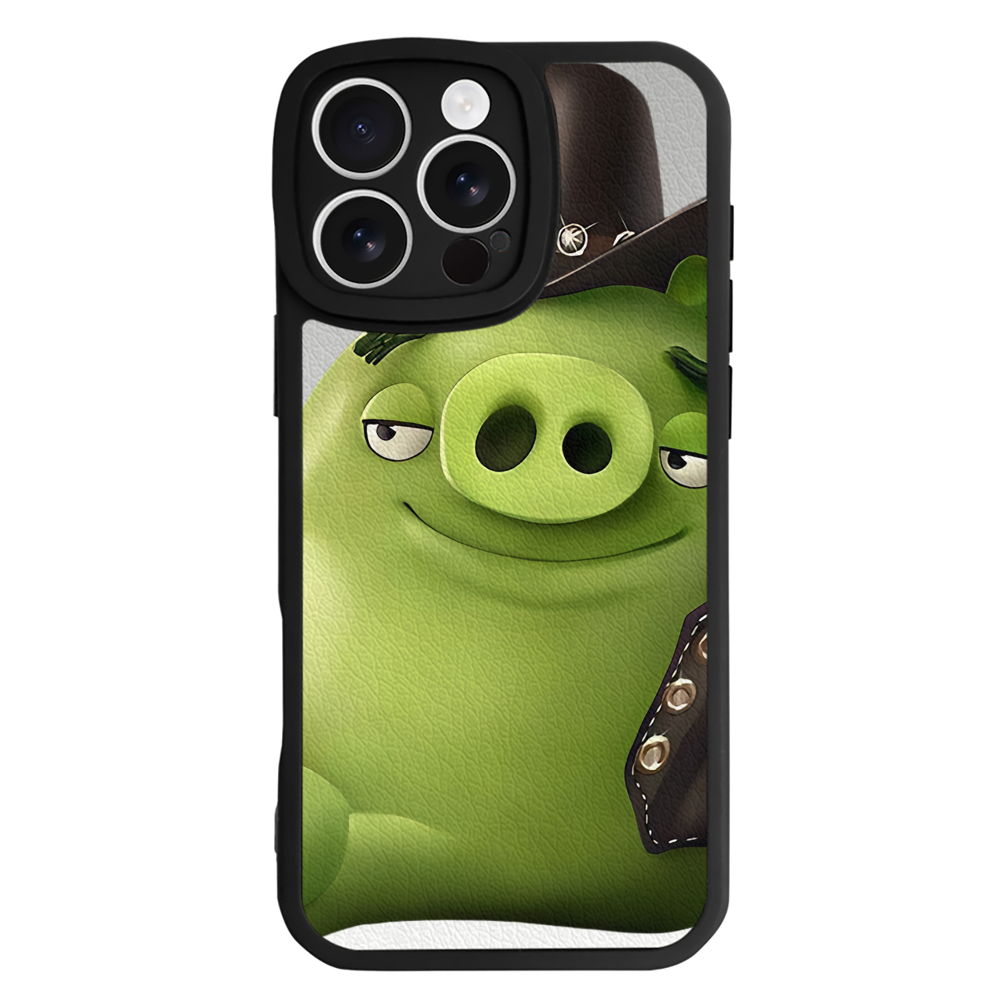 （画像用） Angry Birds アングリーバード 【iPhone 16シリーズ対応】シリコンスマホケース（レザー調） 材質：シリコン